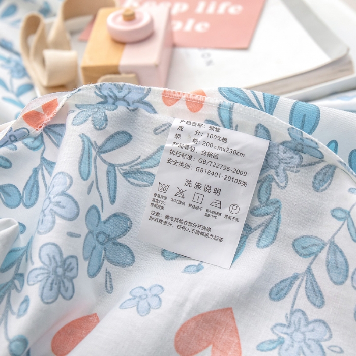 91家纺网 家纺一手货源 找家纺 绵庭 2022新款全棉12868单被套 心动甜心