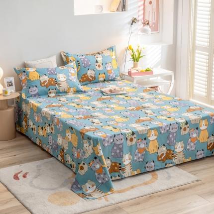 91家纺网 家纺一手货源 找家纺 绵庭 2022新款全棉12868单床单 喵达人