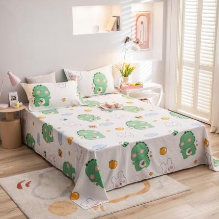 绵庭 2022新款全棉12868单床单 恐龙宝宝