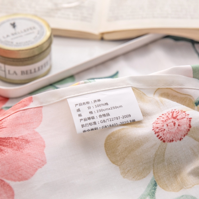 91家纺网 家纺一手货源 找家纺 绵庭 2022新款全棉12868单床单 浪漫之约