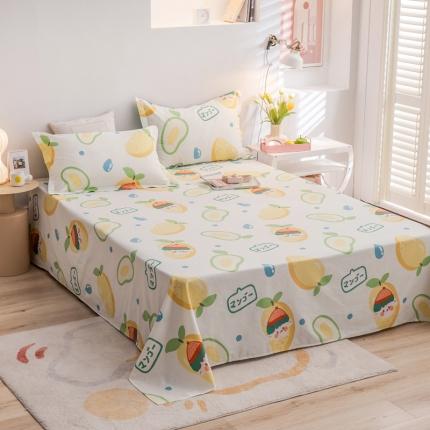 绵庭 2022新款全棉12868单床单 芒果小子