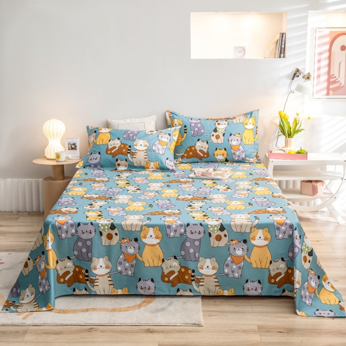 91家纺网 家纺一手货源 找家纺 绵庭 2022新款全棉12868单床单 喵达人