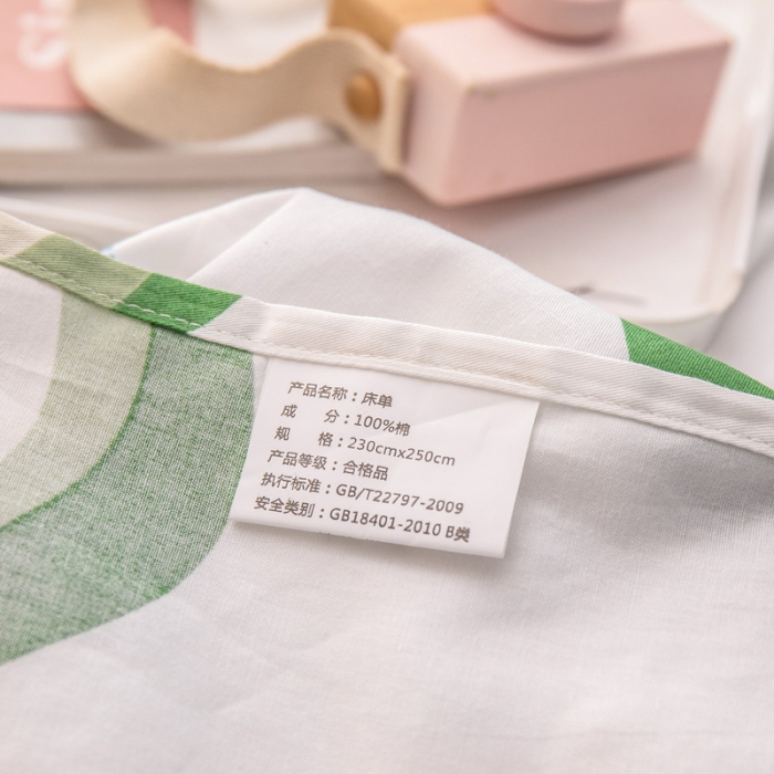 91家纺网 家纺一手货源 找家纺 绵庭 2022新款全棉12868单床单 牛油果女孩