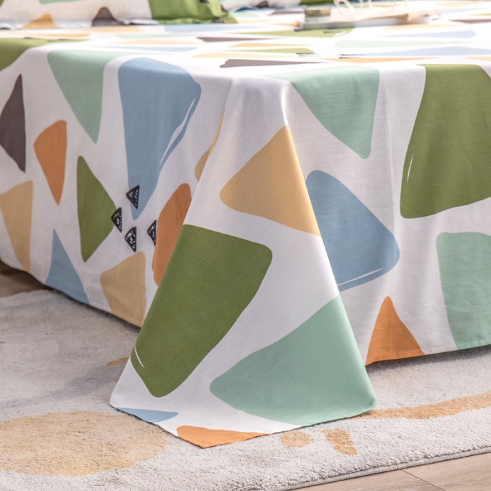 91家纺网 家纺一手货源 找家纺 绵庭 2022新款全棉12868单床单 时间定格