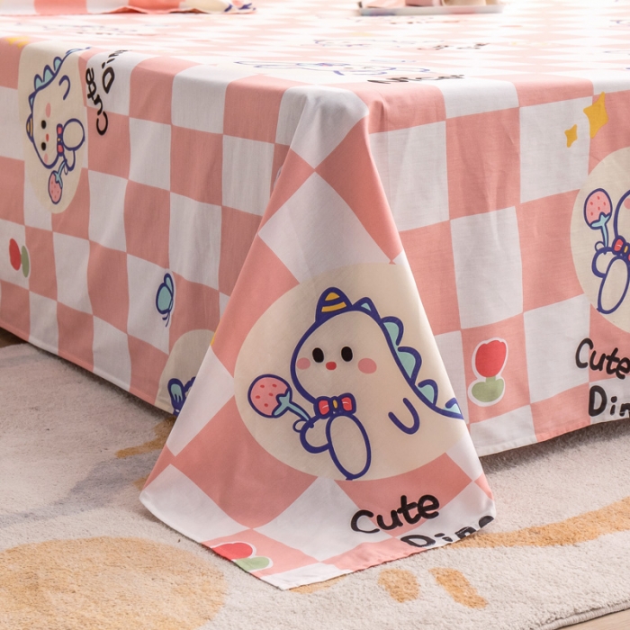 91家纺网 家纺一手货源 找家纺 绵庭 2022新款全棉12868单床单 甜美主义