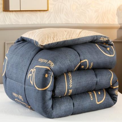 友承家纺 2025新款水洗棉冬被 鲸鱼