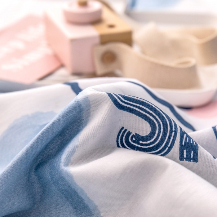 91家纺网 家纺一手货源 找家纺 绵庭 2022新款全棉12868单床笠 波波熊