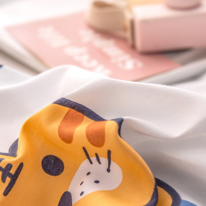 91家纺网 家纺一手货源 找家纺 绵庭 2022新款全棉12868单床笠 快乐虎-米