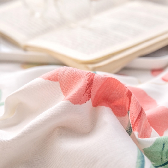 91家纺网 家纺一手货源 找家纺 绵庭 2022新款全棉12868单床笠 浪漫之约