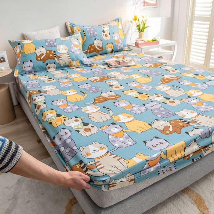 91家纺网 家纺一手货源 找家纺 绵庭 2022新款全棉12868单床笠 喵达人