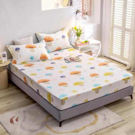 绵庭 2022新款全棉12868单床笠 清新蘑菇