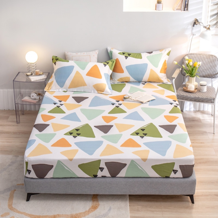 91家纺网 家纺一手货源 找家纺 绵庭 2022新款全棉12868单床笠 时间定格