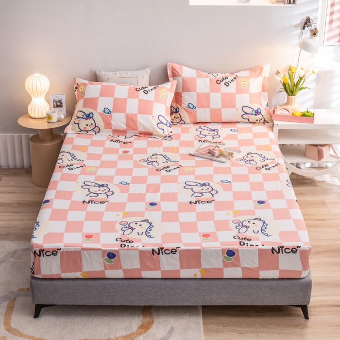 91家纺网 家纺一手货源 找家纺 绵庭 2022新款全棉12868单床笠 甜美主义