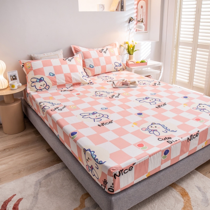 91家纺网 家纺一手货源 找家纺 绵庭 2022新款全棉12868单床笠 甜美主义