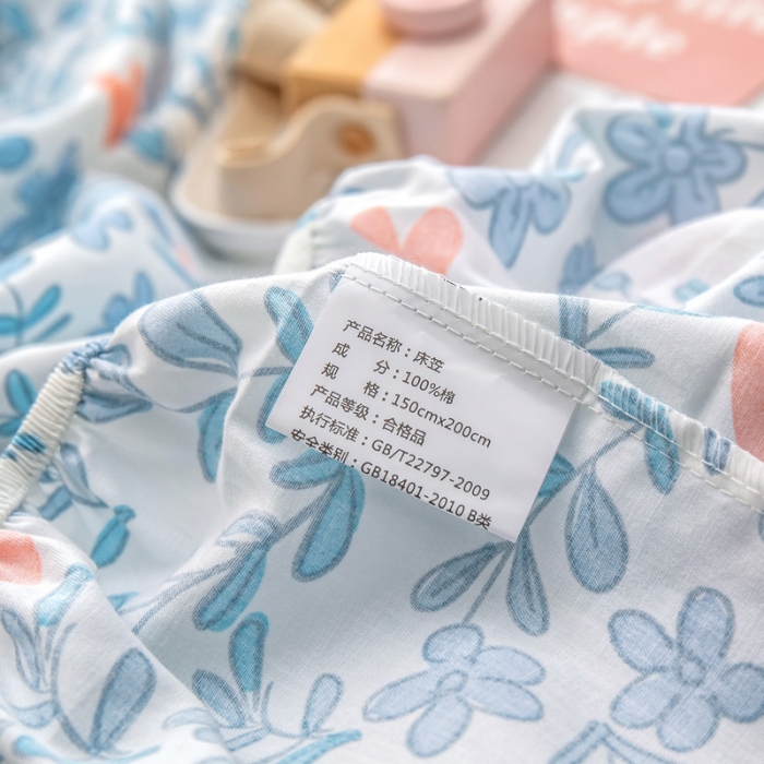 91家纺网 家纺一手货源 找家纺 绵庭 2022新款全棉12868单床笠 心动甜心