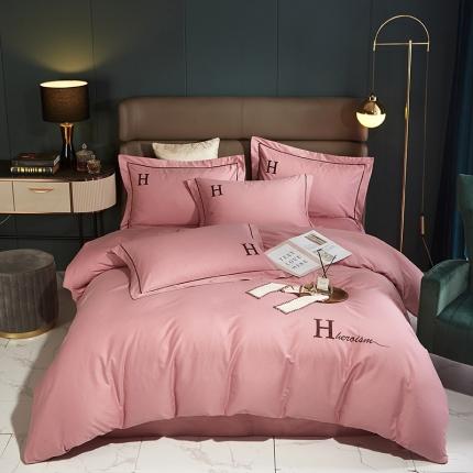 91家纺网 家纺一手货源 找家纺 总-启航家居2025新款直播爆款全棉刺绣四件套-奢华时代