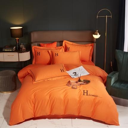 91家纺网 家纺一手货源 找家纺 总-启航家居2025新款直播爆款全棉刺绣四件套-奢华时代