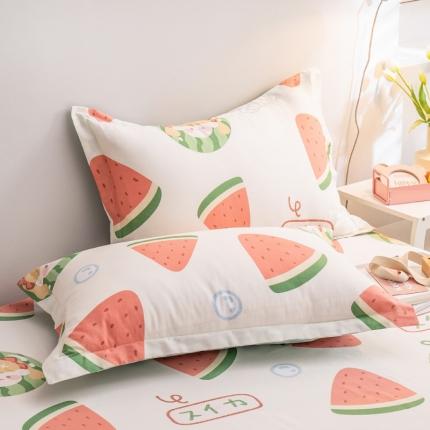 91家纺网 家纺一手货源 找家纺 （总）绵庭 2022新款全棉12868单枕套