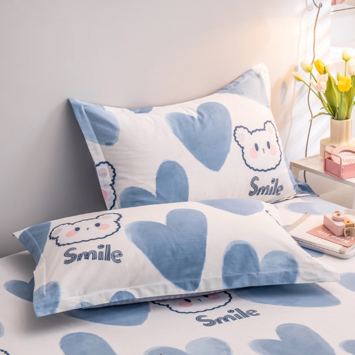 91家纺网 家纺一手货源 找家纺 绵庭 2022新款全棉12868单枕套 波波熊