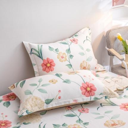 绵庭 2022新款全棉12868单枕套 浪漫之约