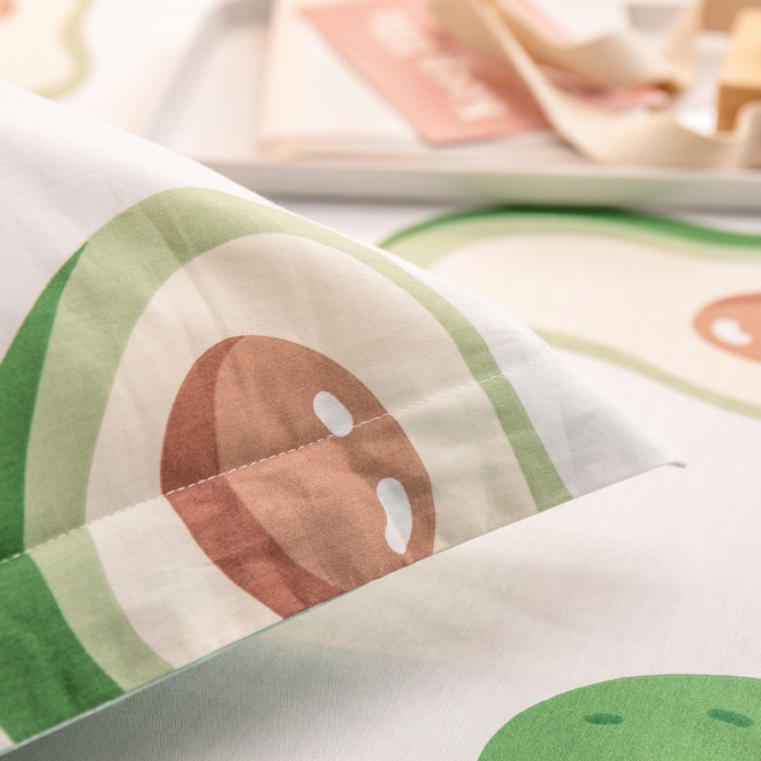 91家纺网 家纺一手货源 找家纺 绵庭 2022新款全棉12868单枕套 牛油果女孩