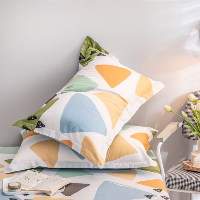 91家纺网 家纺一手货源 找家纺 绵庭 2022新款全棉12868单枕套 时间定格