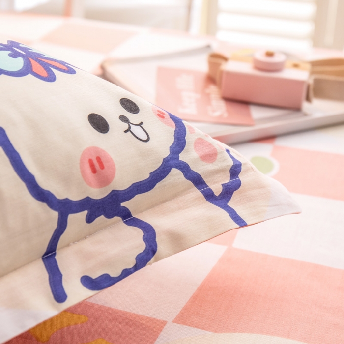 91家纺网 家纺一手货源 找家纺 绵庭 2022新款全棉12868单枕套 甜美主义