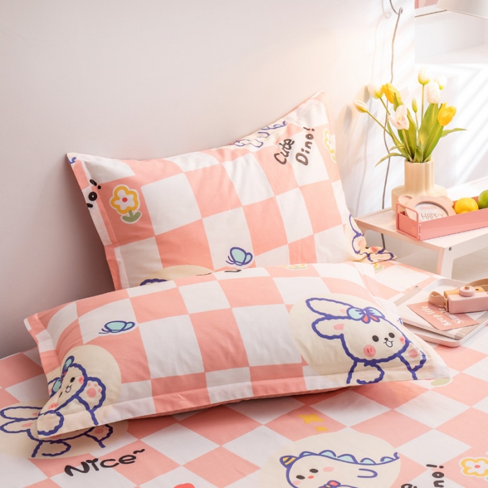 91家纺网 家纺一手货源 找家纺 绵庭 2022新款全棉12868单枕套 甜美主义