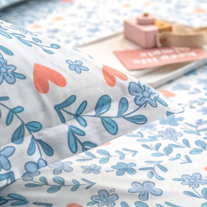 91家纺网 家纺一手货源 找家纺 绵庭 2022新款全棉12868单枕套 心动甜心