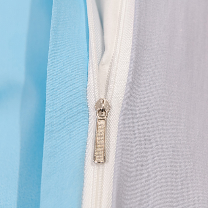 91家纺网 家纺一手货源 找家纺 金爱家2023新款大版13372全棉花卉系列四件套 斐莉-蓝