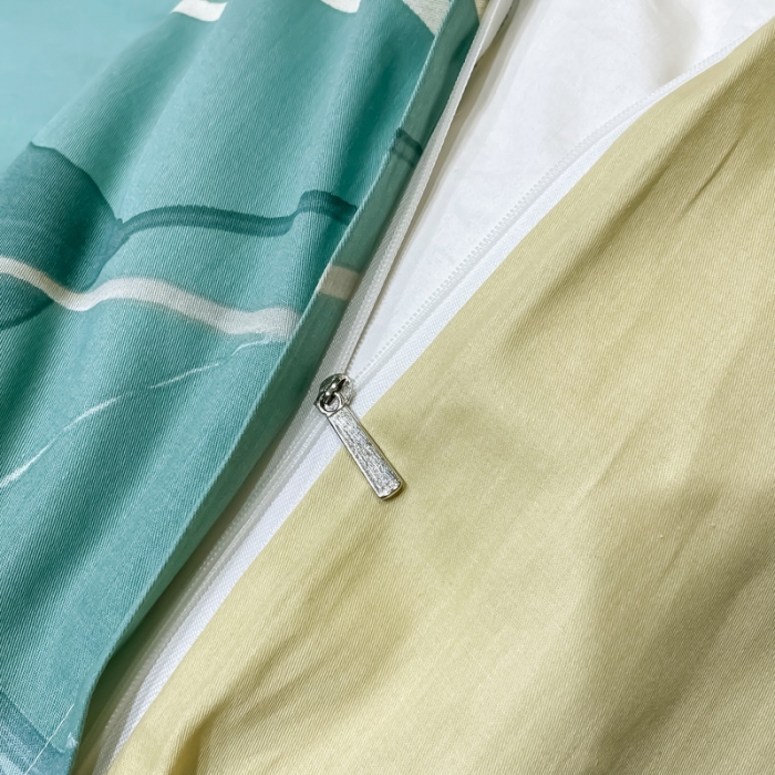 91家纺网 家纺一手货源 找家纺 金爱家 2023新款大版13372全棉花卉系列四件套慕璃绿