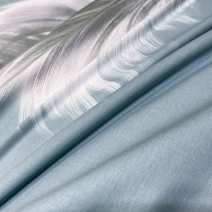 91家纺网 家纺一手货源 找家纺 金爱家 新款大版13372全棉花卉系列四件套清风微漾-绿