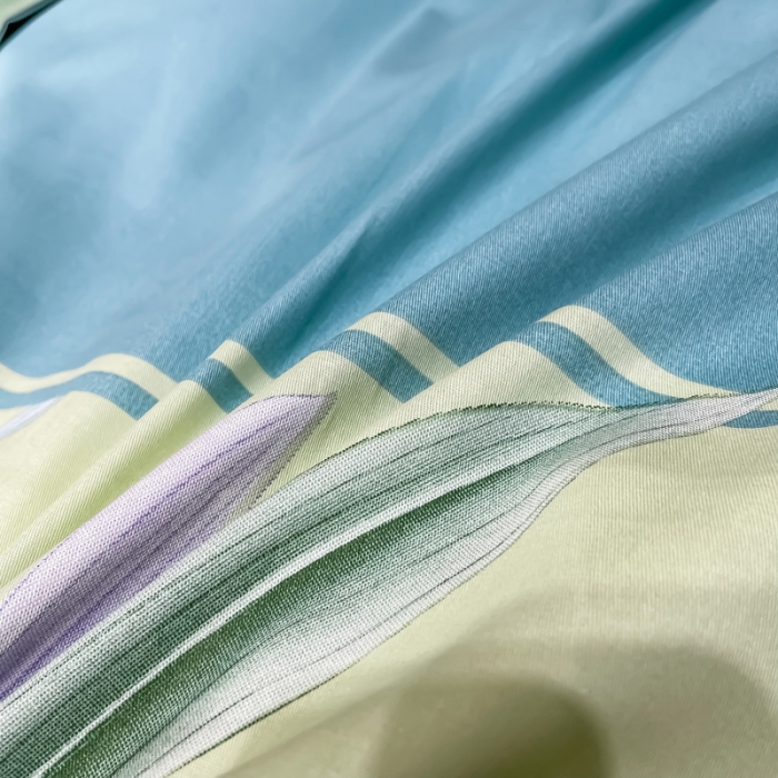 91家纺网 家纺一手货源 找家纺 金爱家 2023新款大版13372全棉花卉系列四件套相思竹语