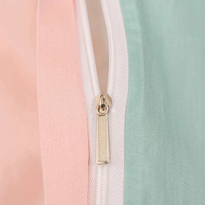 91家纺网 家纺一手货源 找家纺 金爱家2023新款大版13372全棉花卉系列四件套叶灵歌-粉