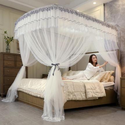 91家纺网 家纺一手货源 找家纺 (总)夏彩 新款加高加大加密加柔伸缩钓鱼竿睡帐88529