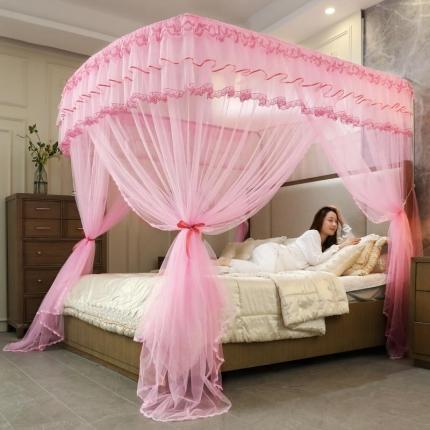 91家纺网 家纺一手货源 找家纺 (总)夏彩 新款加高加大加密加柔伸缩钓鱼竿睡帐88529