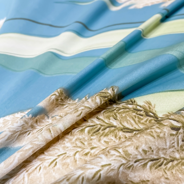 91家纺网 家纺一手货源 找家纺 金爱家 2023新款大版13372全棉花卉系列四件套在水一方