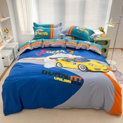 91家纺网 家纺一手货源 找家纺 （总）金爱家 2023新款大版纯棉卡通四件套