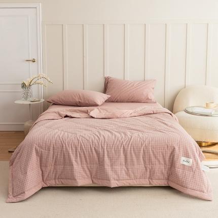 91家纺网 家纺一手货源 找家纺 （总）寐眠2022全棉色织水洗棉夏被子被芯夏凉被四件套-羽丝棉