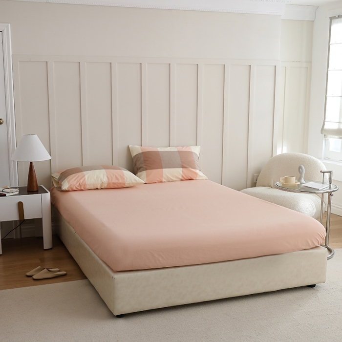 91家纺网 家纺一手货源 找家纺 寐眠2022新款全棉色织水洗棉夏被子被芯（棉花芯） 粉大格