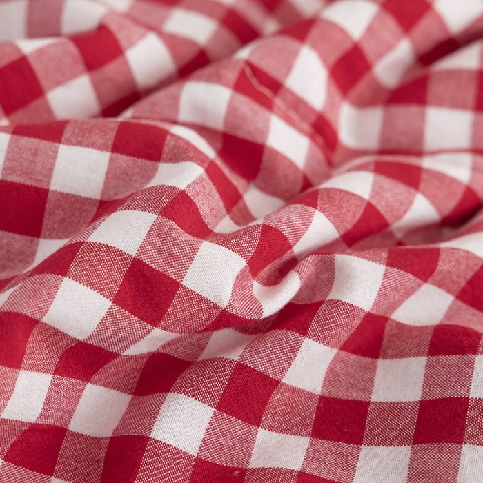 91家纺网 家纺一手货源 找家纺 寐眠2022新款全棉色织水洗棉夏被子被芯（棉花芯） 红小格