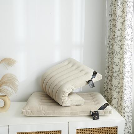 赛格时代家居 牛奶绒舒适护颈羽丝绒枕头 低枕