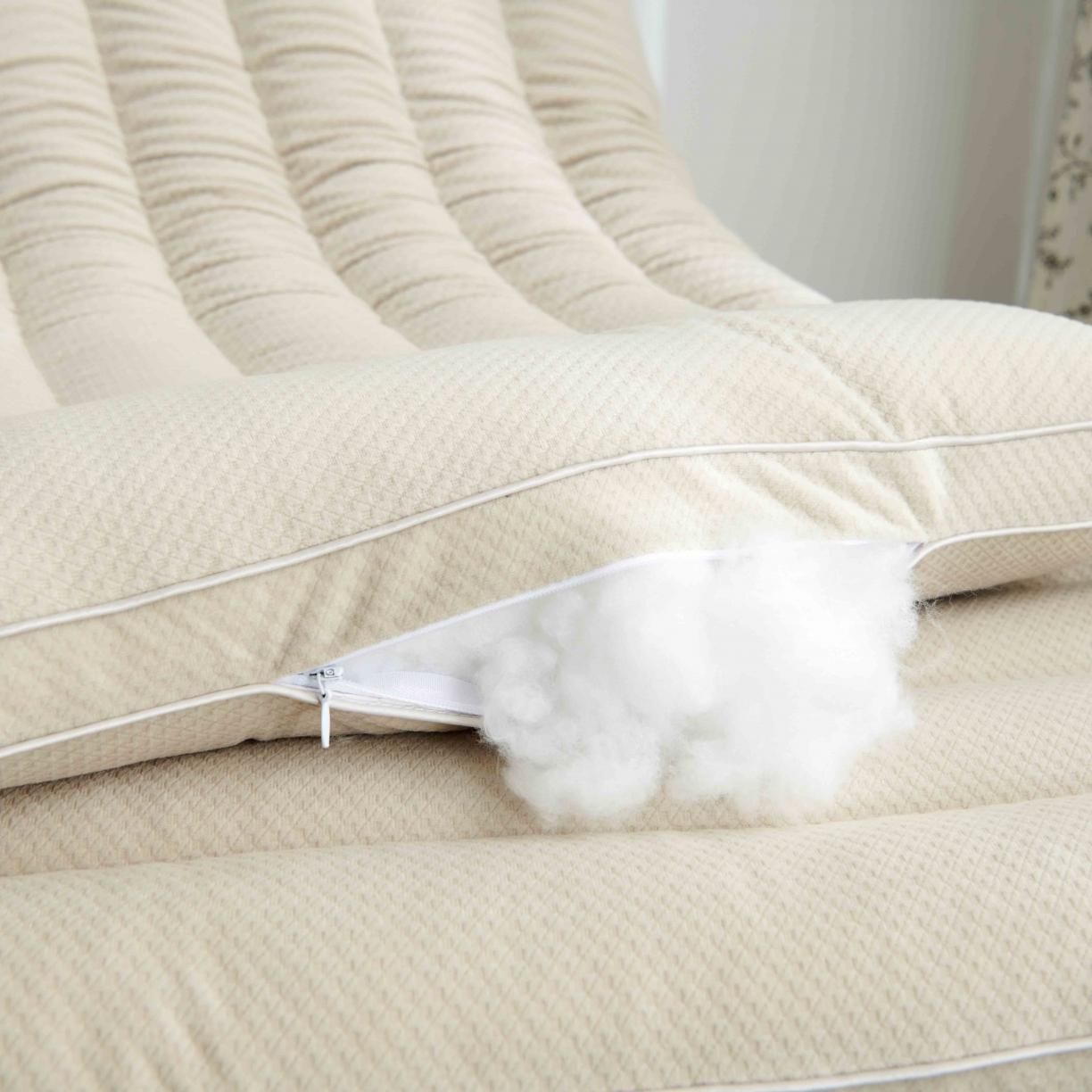 91家纺网 家纺一手货源 找家纺 赛格时代家居 牛奶绒舒适护颈羽丝绒枕头 低枕