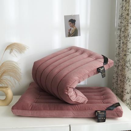 赛格时代家居 牛奶绒舒适护颈羽丝绒枕头 低枕