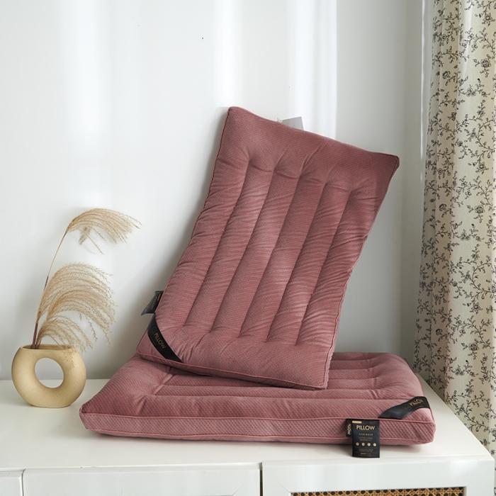 91家纺网 家纺一手货源 找家纺 赛格时代家居 牛奶绒舒适护颈羽丝绒枕头 低枕