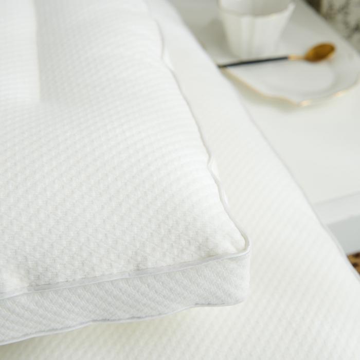 91家纺网 家纺一手货源 找家纺 赛格时代家居 牛奶绒舒适护颈羽丝绒枕头 低枕