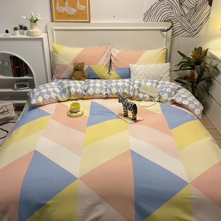 91家纺网 家纺一手货源 找家纺 （总）798家纺 2022新款全棉水洗棉印花四件套