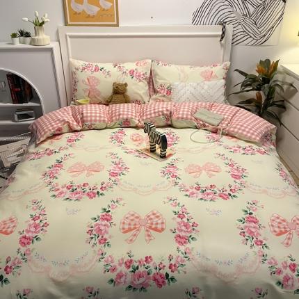 91家纺网 家纺一手货源 找家纺 （总）798家纺 2022新款全棉水洗棉印花四件套