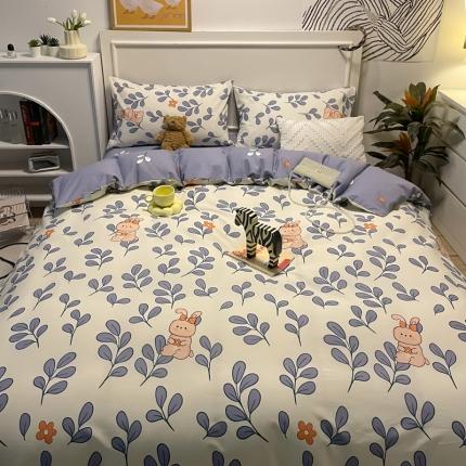 91家纺网 家纺一手货源 找家纺 （总）798家纺 2022新款全棉水洗棉印花四件套