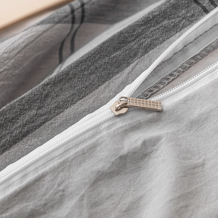 91家纺网 家纺一手货源 找家纺 ab家纺 2022新款全棉水洗棉四件套 北辰 灰